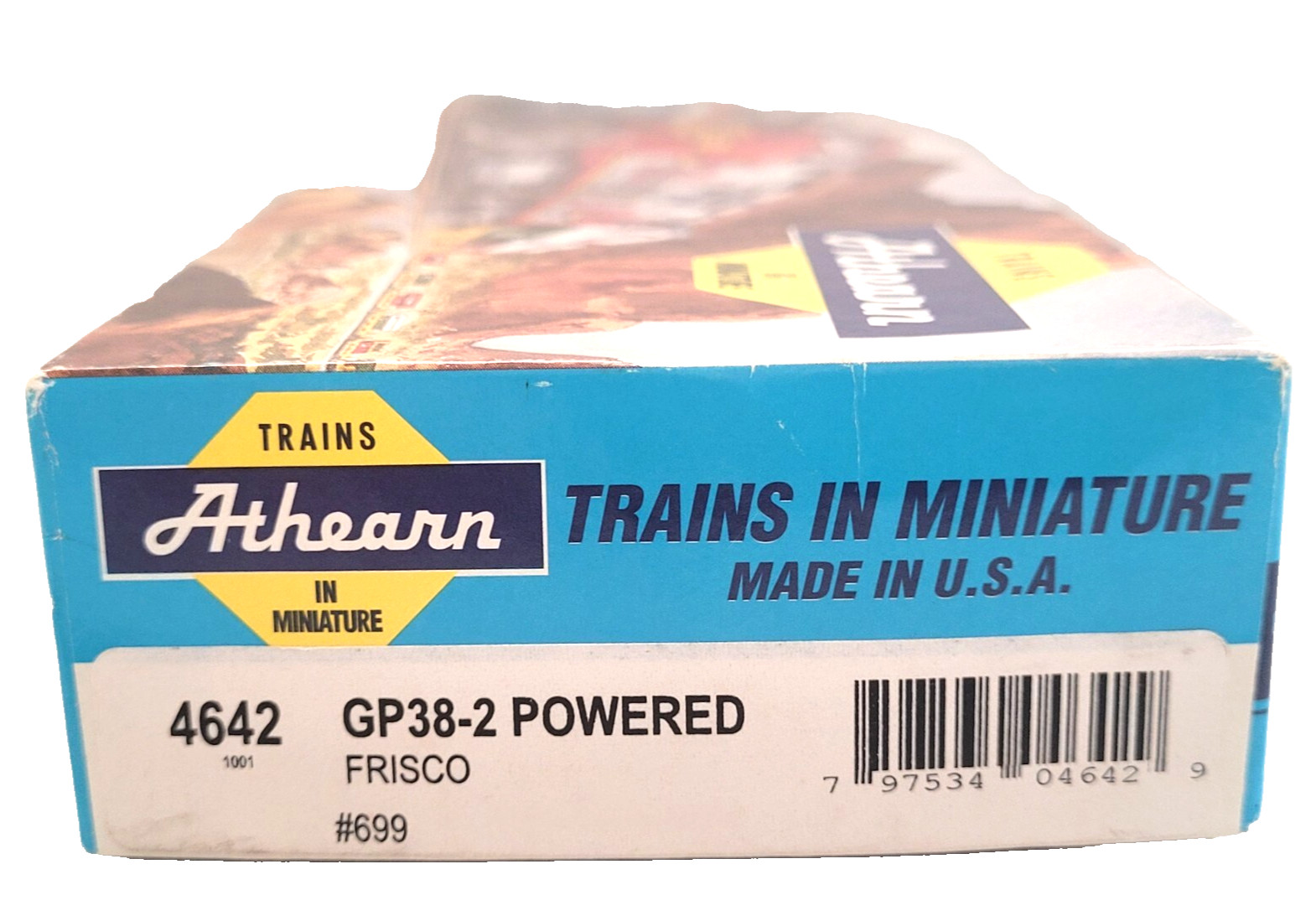 Athearn Vintage HO GP38-2 Frisco #699 DC Powered Blue Box Assembled New Tested