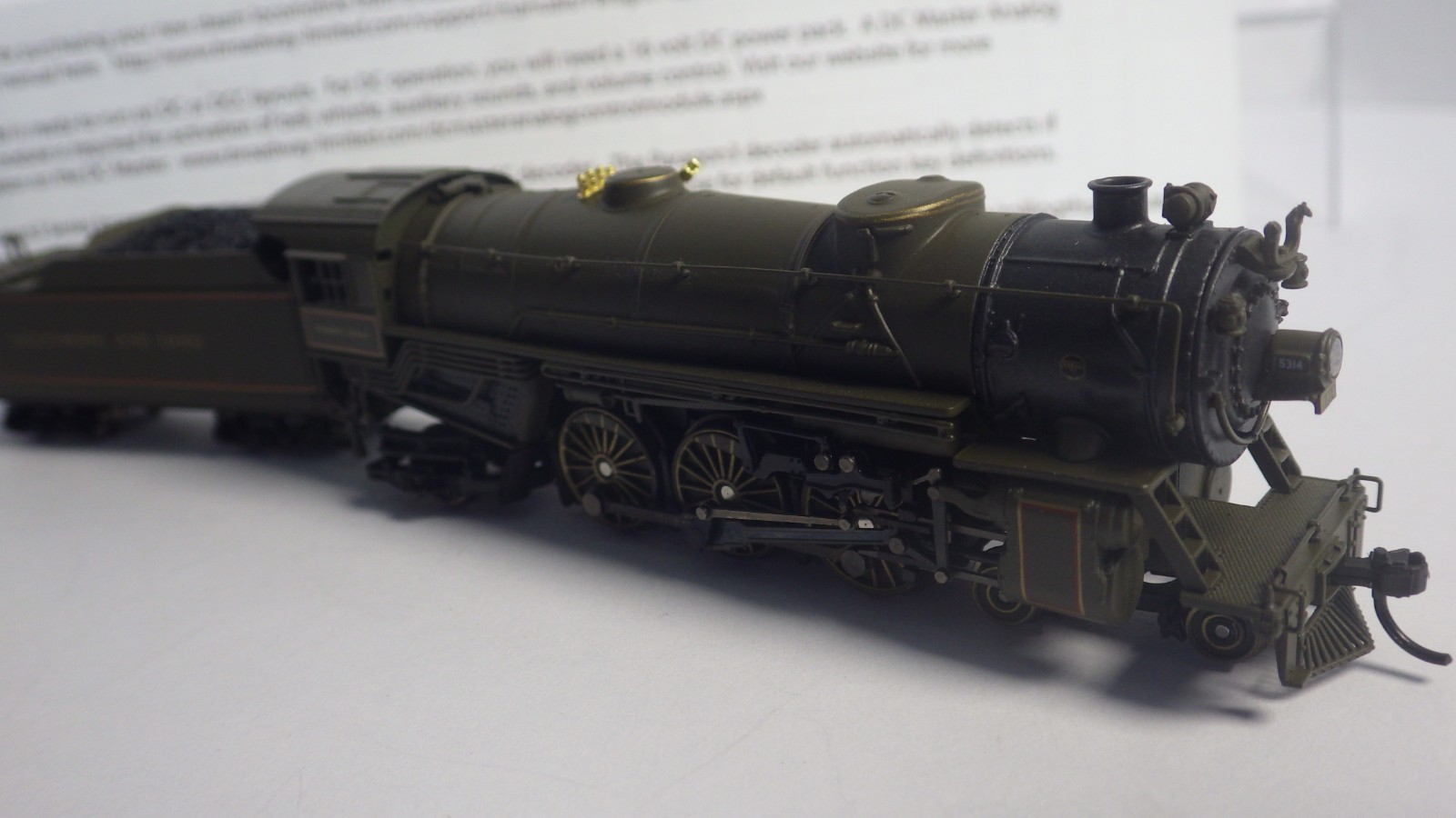 N Scale Paragon 4-6-2 Steam Locomotive # 6225, B&O #5314