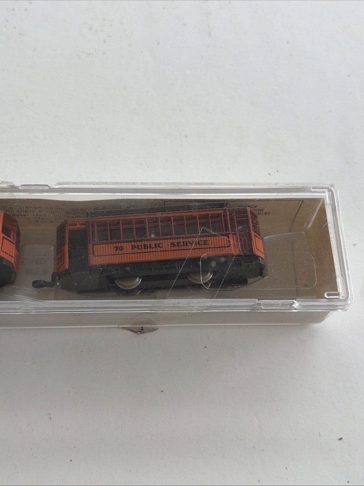 Vintage Model Power N Scale Brill Trolley with Dummy 70 Public Service