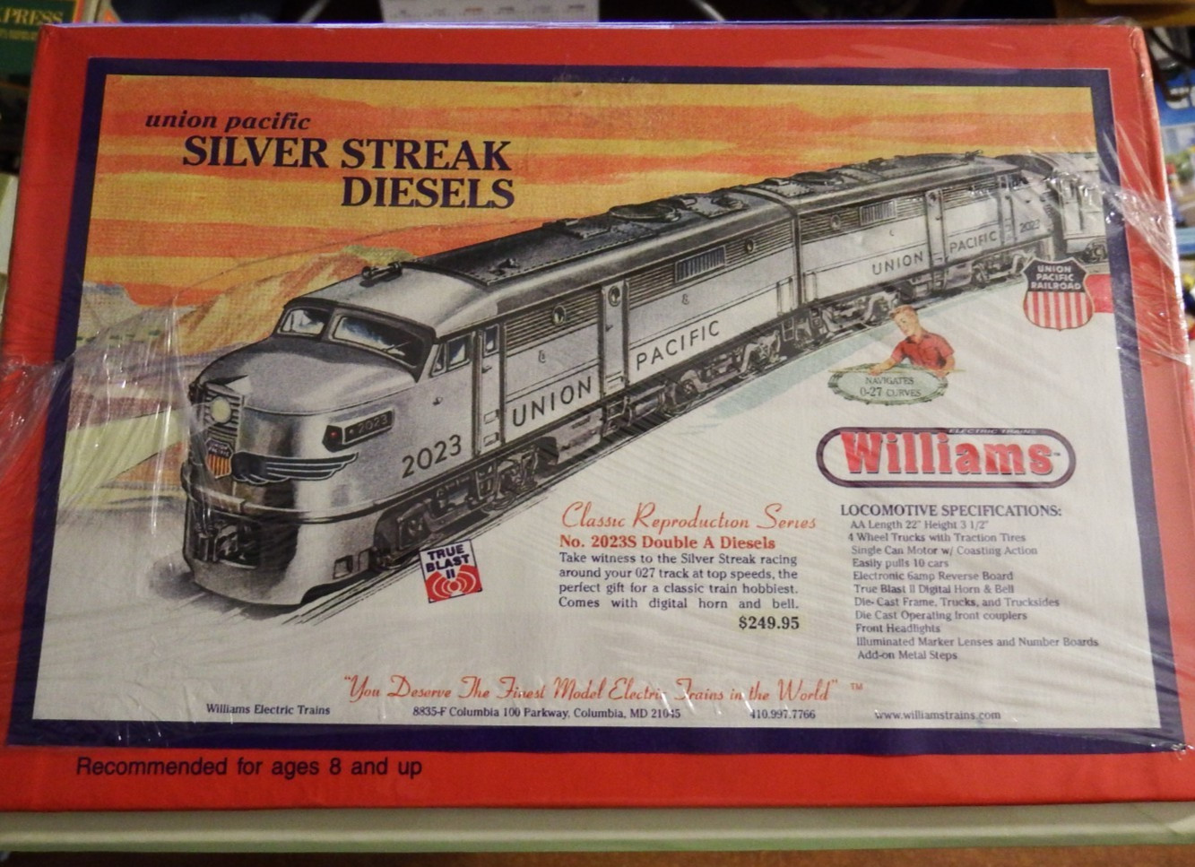 Williams Union Pacific (Silver) #2023 Alco AA Diesel Engine Set w/ True Blast 2