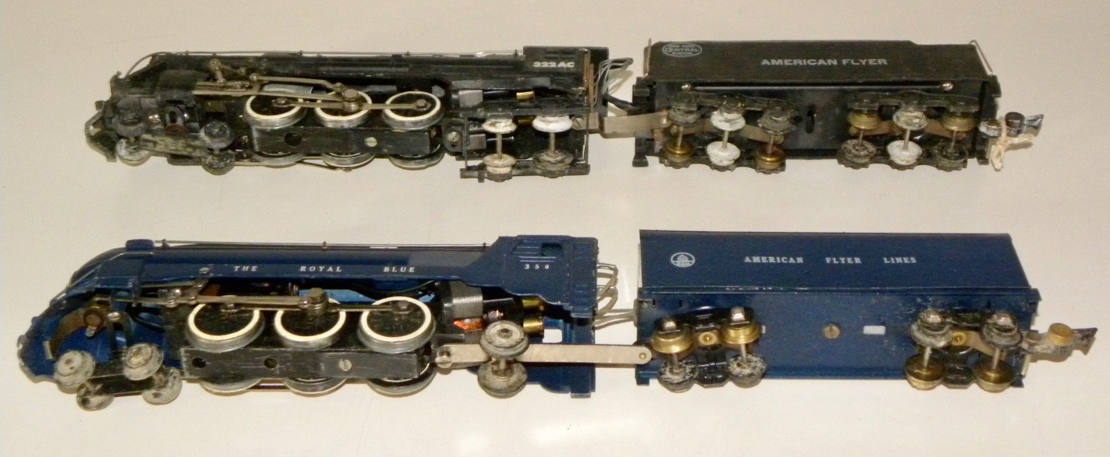 American Flyer 322AC 4-6-4 Steam Loco & Tender ~ The Royal Blue ~ Parts / Repair