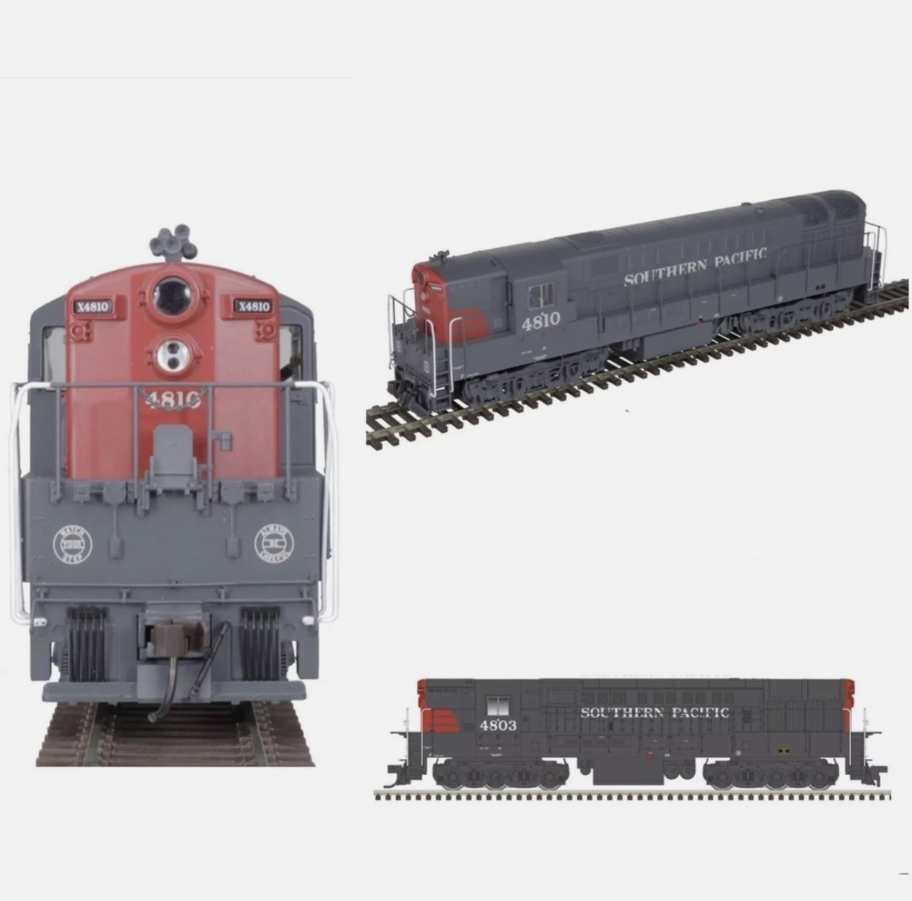 Atlas 10004117 Trainmaster Master Silver H-24-66 Phase 1B Southern Pacific 4804