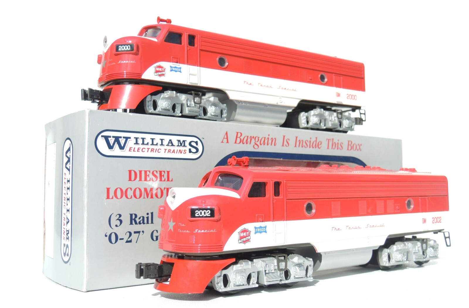 Gorgeous set of 3 Williams O gauge Texas Special locomotives MINT- LOOK!!