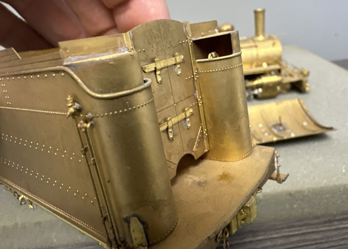 Pacific Fast Mail On3 Brass 2-8-2 K-27 Steam Locomotive D&RGW Unpainted Runs