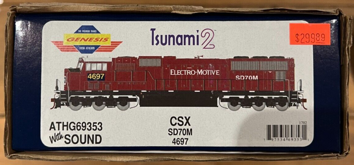 Athearn Genesis CSX SD70M Rd# 4697 ATHG69353 w/Sound Tsunami2