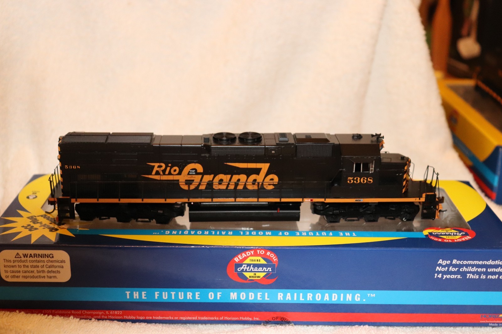 HO Athearn 95155 Rio Grande D&RGW SD40T-2 #5368 Tsunami DCC Sound Installed NIB