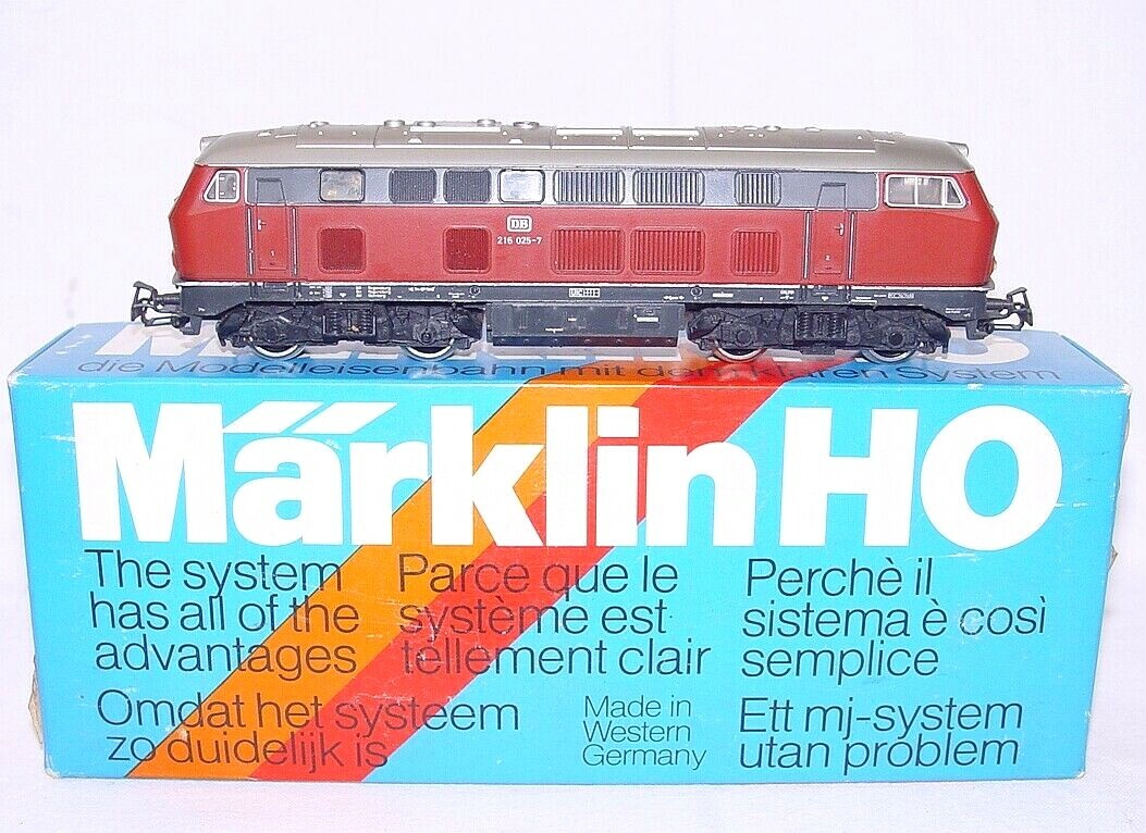 Marklin HAMO DC HO German DB BR 216 “STANDARD DB” Red DIESEL LOCOMOTIVE NMIB`85!
