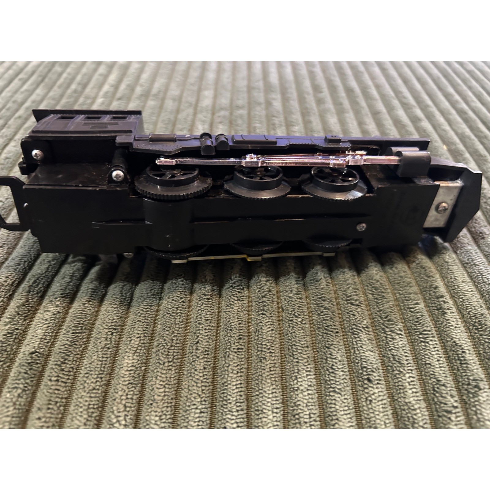 Vintage Burnett Industries Inc. Black Steam Locomotive Toy Train Made in Japan