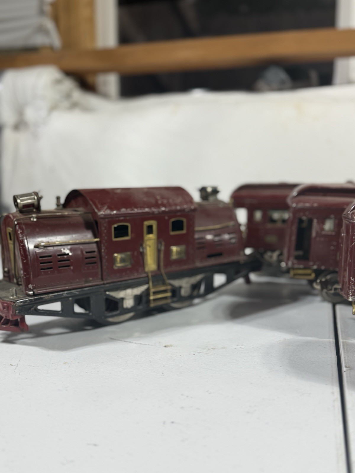 1920s Vintage Prewar Lionel Electric Train Set No.150 Engine, Passenger Cars