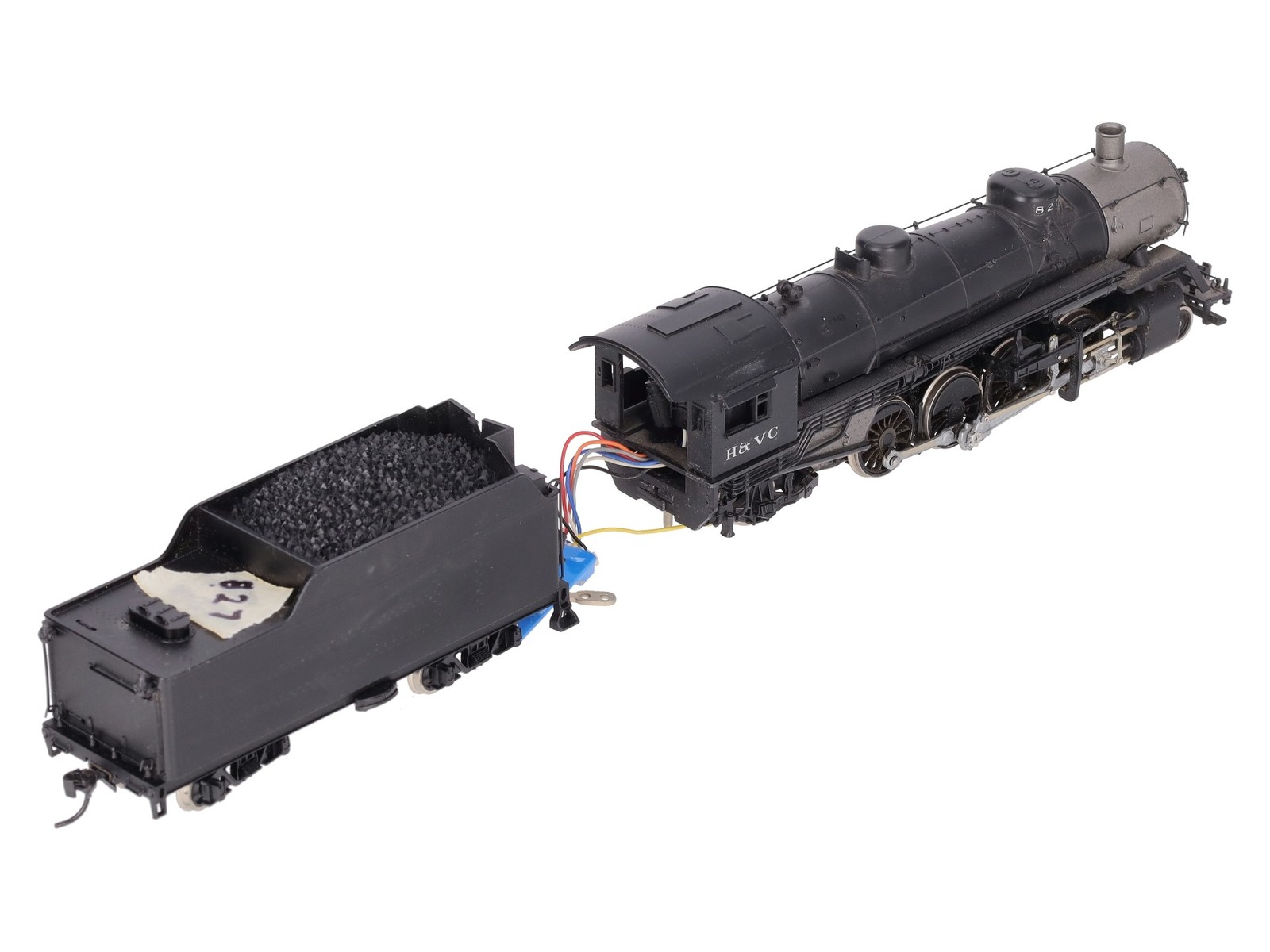 Athearn G9001 HO Scale H&VC USRA 2-8-2 Mikado Steam Locomotive & Tender – Custom