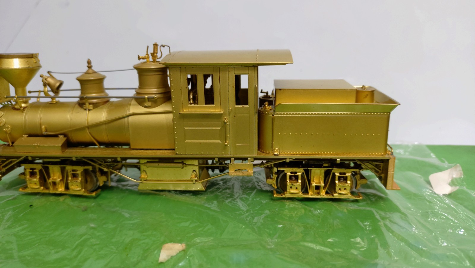 Overland (OMI) Brass Gilpin Shay #3 with Grandt Line Drive – On2 scale