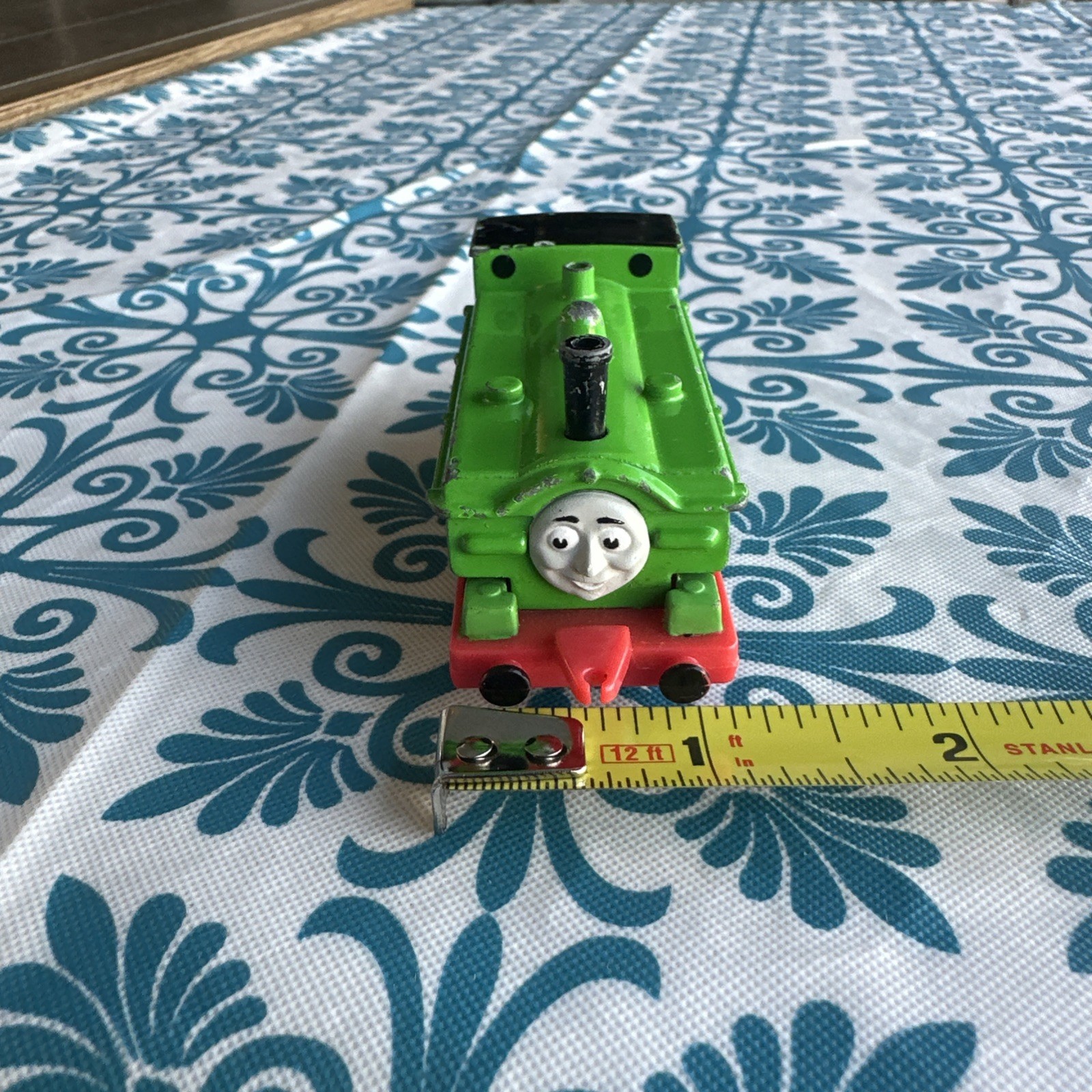 ERTL Thomas and Friends, Duck, 1990 Diecast Green Black Red Locomotive Number 8