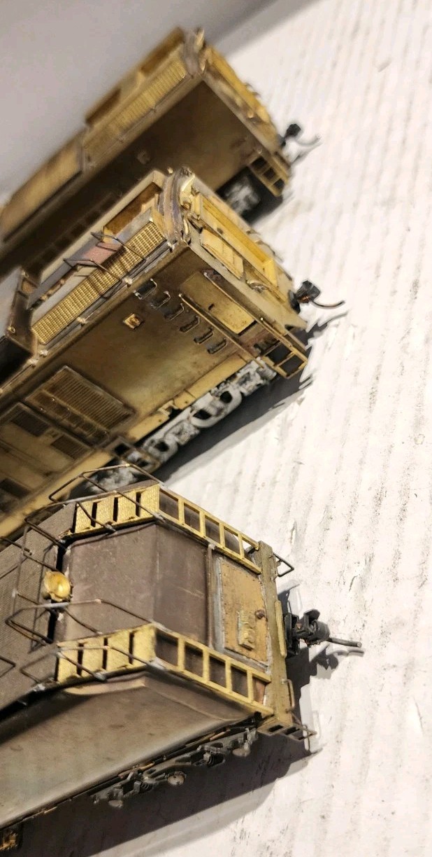 Alco Models HO Scale Brass Gas Turbine Set 3 Units Undecorated