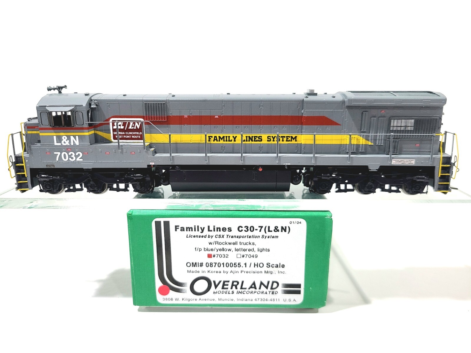 Overland OMI SCL L&N GE C30-7 Family Lines System #7032 HO Brass #087010055.1