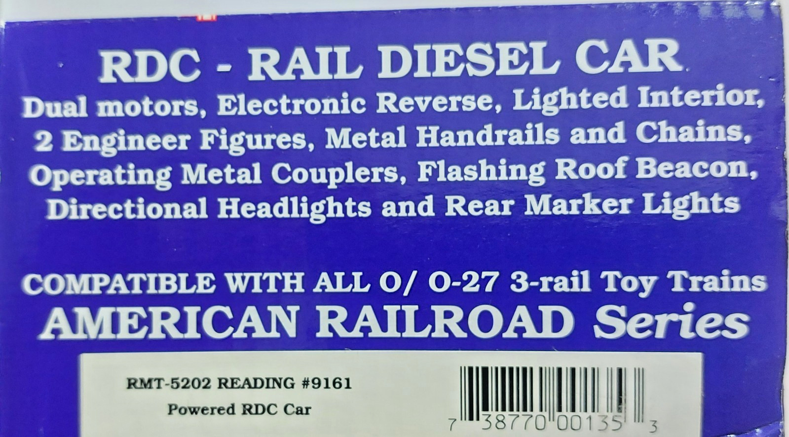 RMT O Gauge No.9161 Reading Company Wall Street RDC Rail Diesel Car UNOPENED