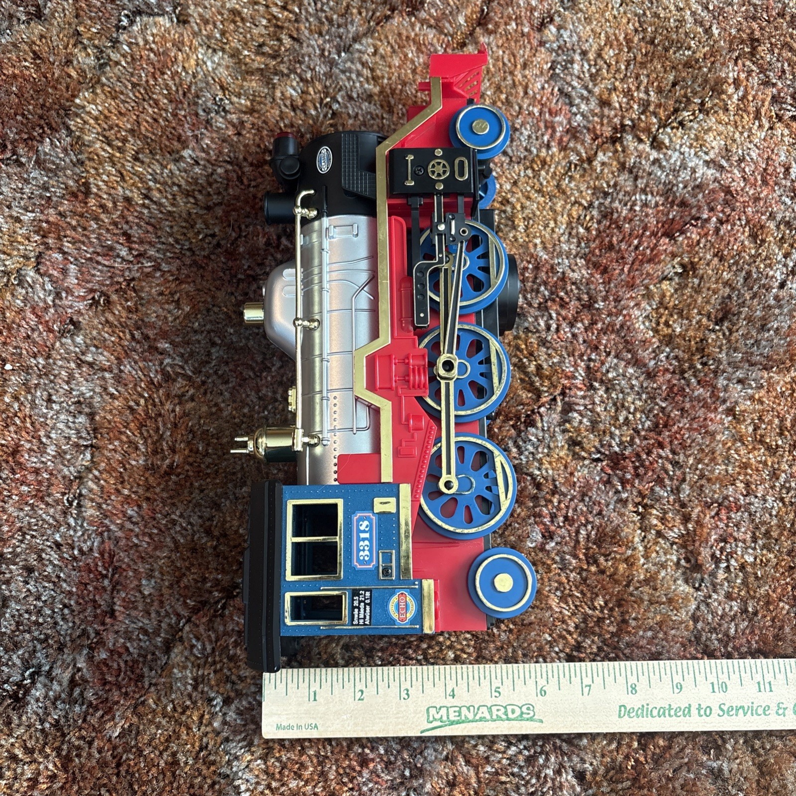 Vintage Echo Classic No. 3318 Battery Operated Steam Locomotive Train Engine