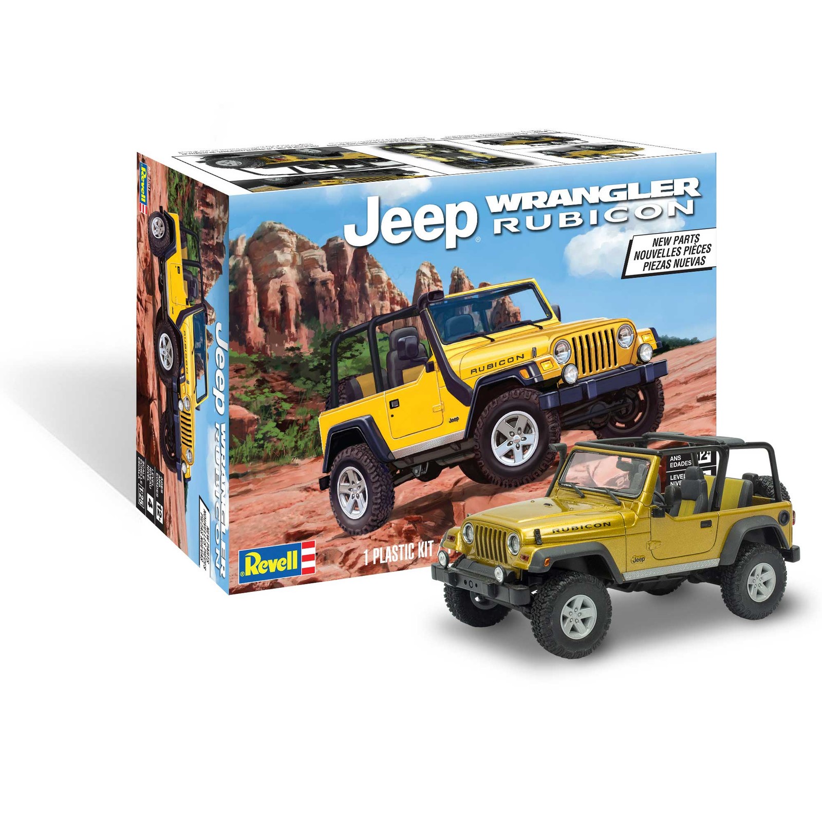 CARRERA REVELL OF AMERICAS INC 1/25 Jeep Wrangler Rubicon RMX854501 Plastics