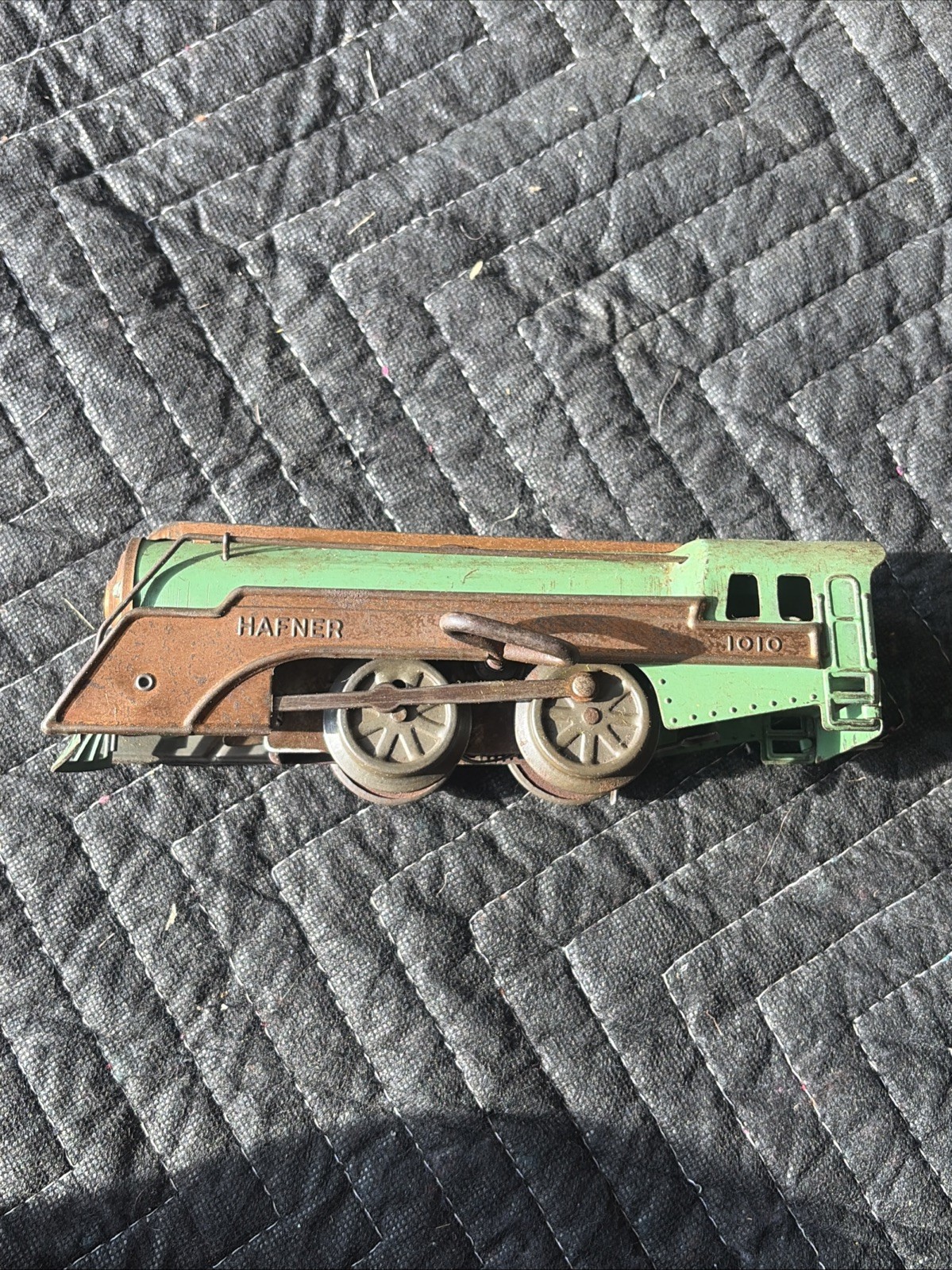 Vintage Hafner 1010 Windup Wind Up Train Locomotive With KEY – WORKS!