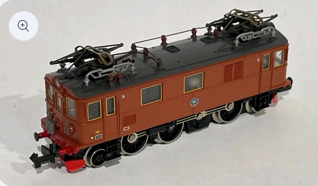 FLEISCHMANN 7368 Vintage Electric Locomotive Sweden DU-2 SJ Box Scale-N 1/160