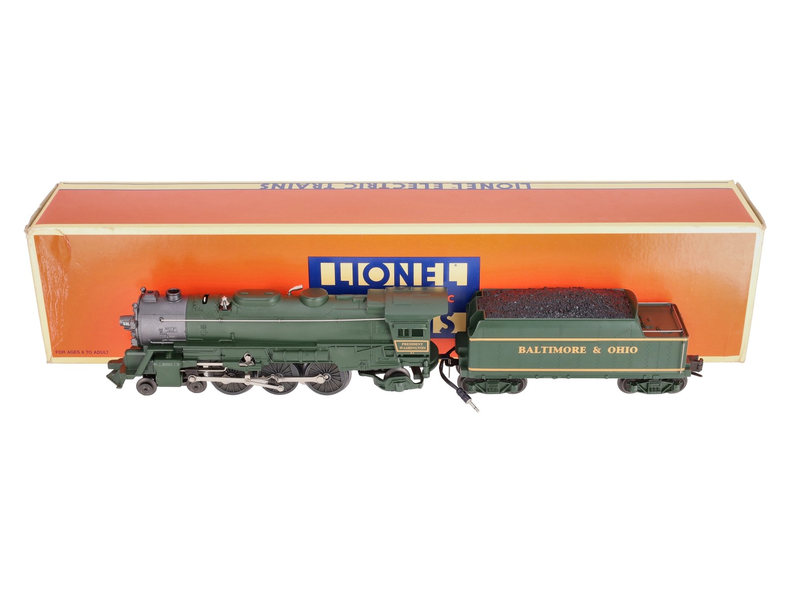 Lionel 6-18636 O Baltimore & Ohio “President Washington” 4-6-2 Steam Loco #5300