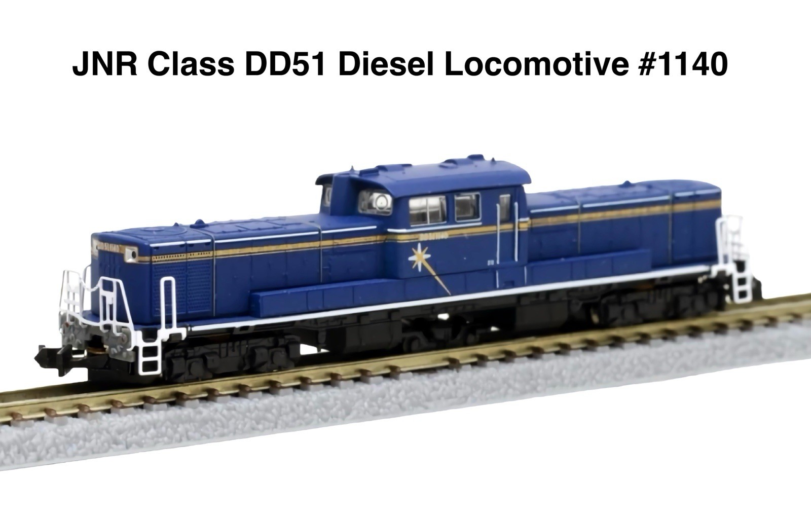 Z Scale Rokuhan Hokutosei Limited Express 14-Car Set JNR 24 Series Blue Train