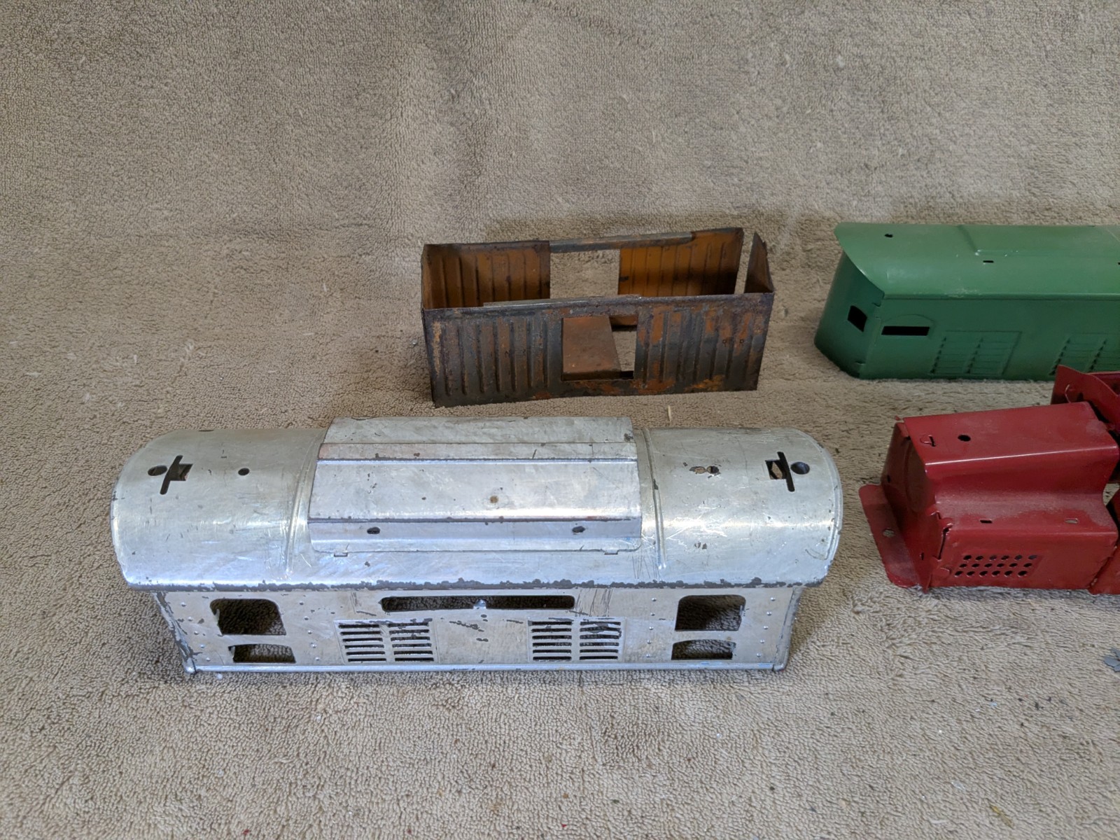 Lionel Marx & Others Prewar Locomotive Shells Body Pieces Only Mixed Lot Vintage