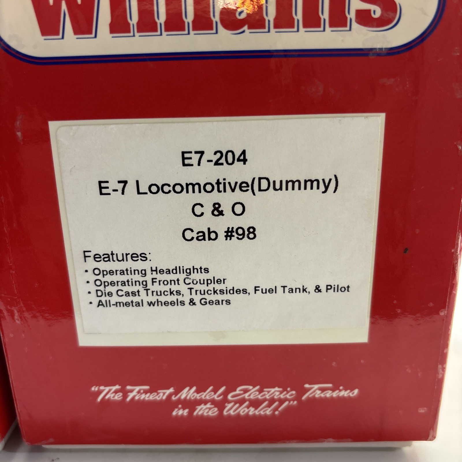 Williams E7-204 O C&O E7 AA Powered & Non-Powered Diesel Locomotive Set #95/98