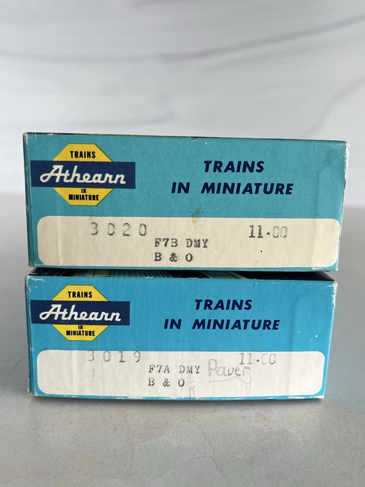Vintage HO Athearn B&O F7A F7B Passenger Set w/ Cars Blue Box COMPLETE CONSIST