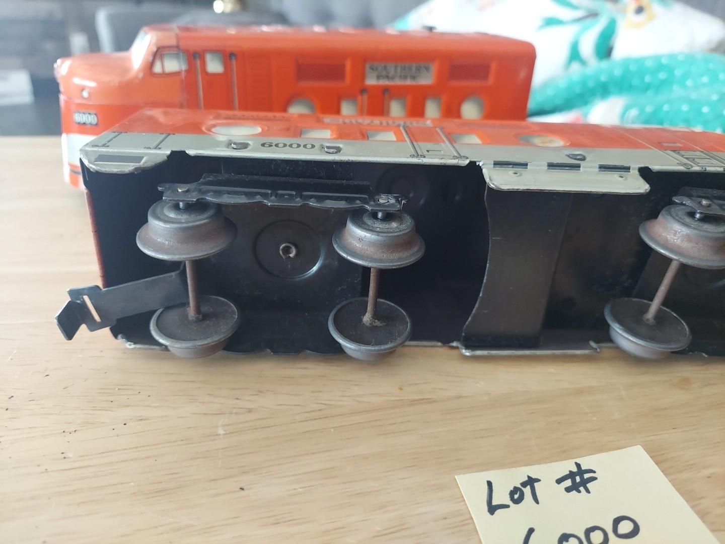 Marx Train 6000 Southern Pacific Diesel Locomotive metal Lot #6000