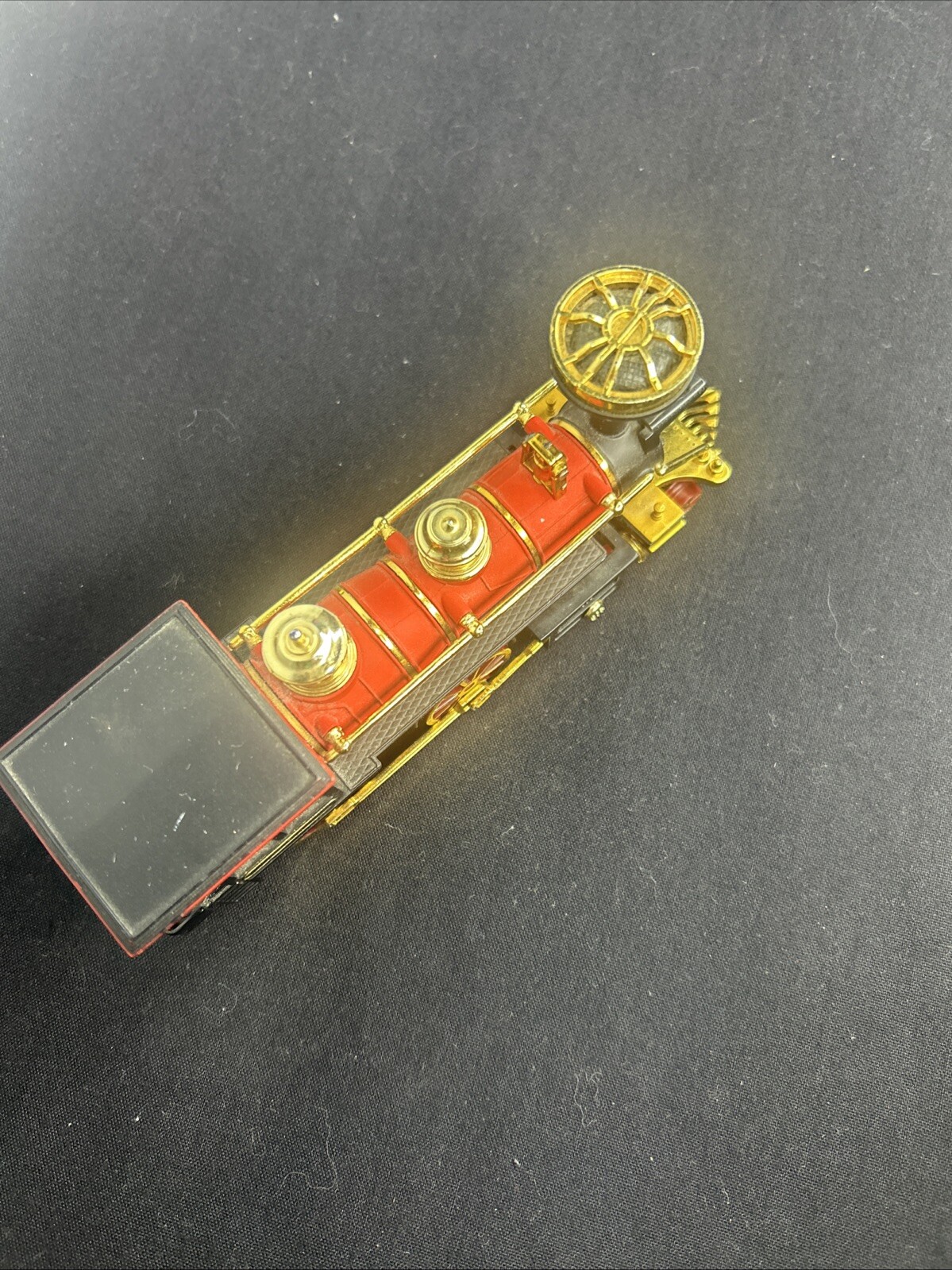 Vintage Model Train SS 7501 Steam Locomotive Red/Gold/Black Flawless Condition!