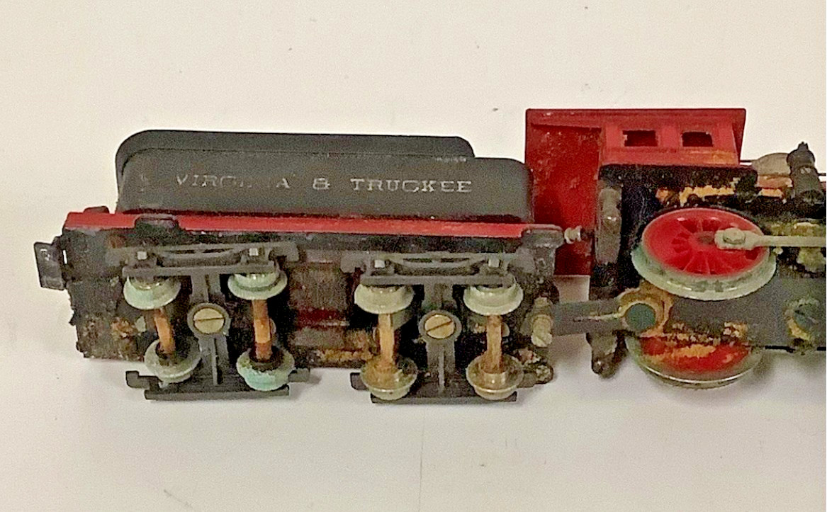 Vintage HO Scale 4-4-0 Virginia & Truckee Reno Locomotive & Tender Set Restored