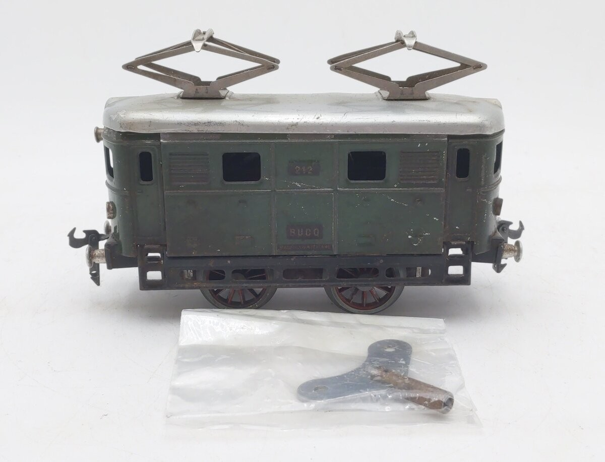 Buco 212 Vintage O Bucherer 0-4-0 Wind-Up Electric Locomotive #212