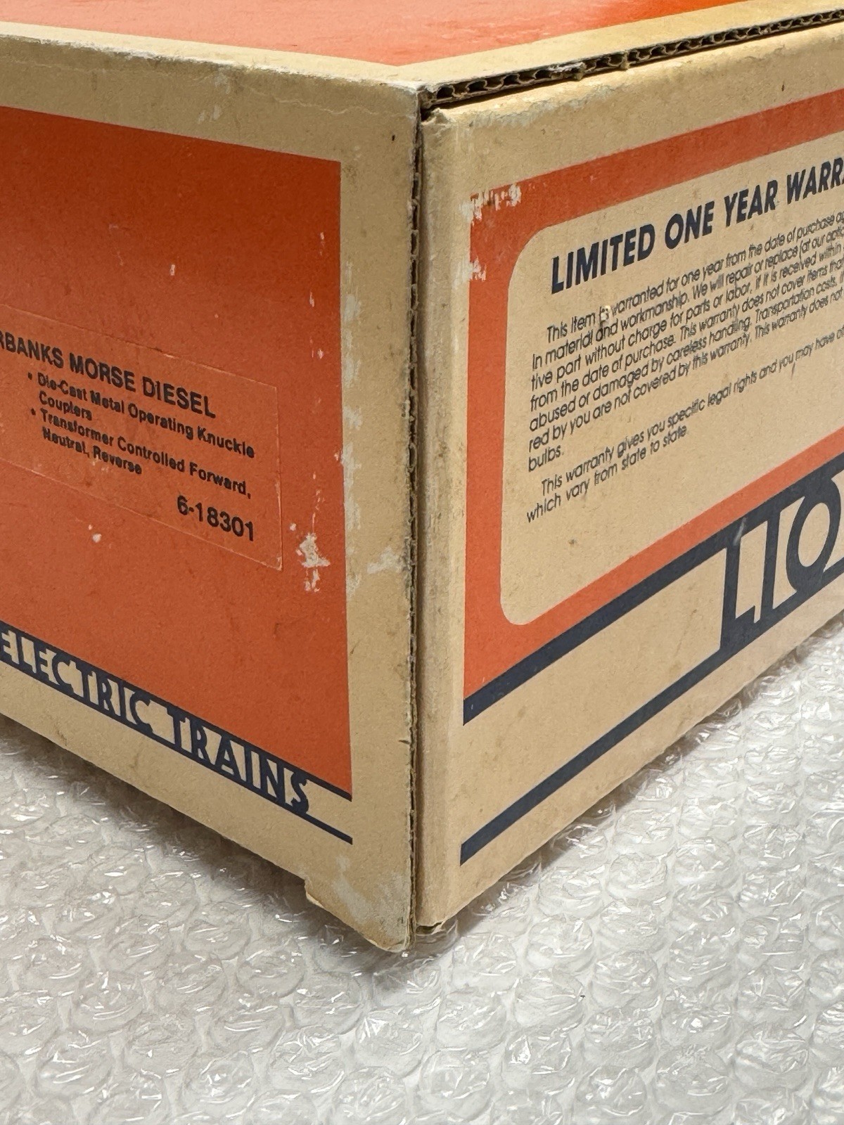Lionel Train Deisel Engine 6-18301 Southern Fairbanks Morse