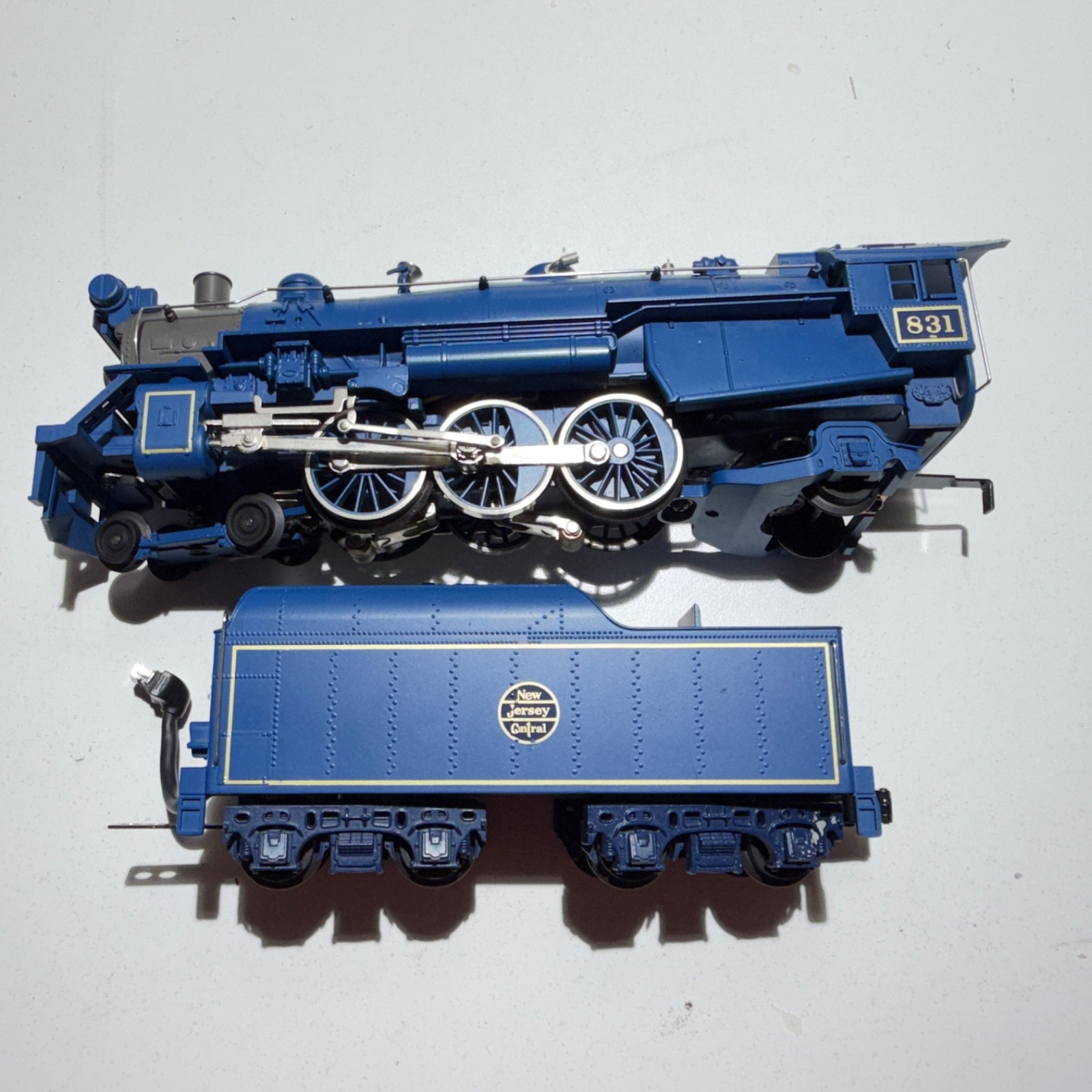 MTH Railking O Gauge NJC Blue Comet 4-6-2 PS2 & 4 60′ Madison Passenger Cars