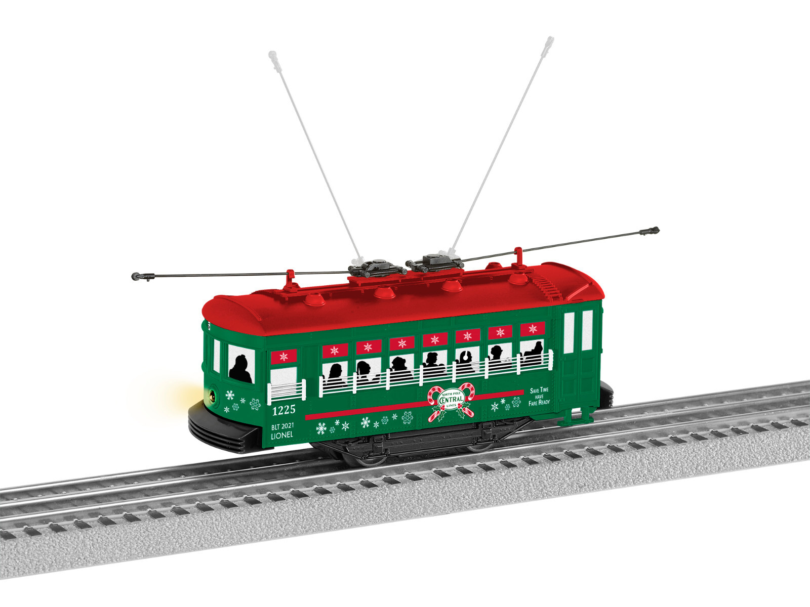 Lionel #2135140 NORTH POLE CENTRAL OPERATING TROLLEY