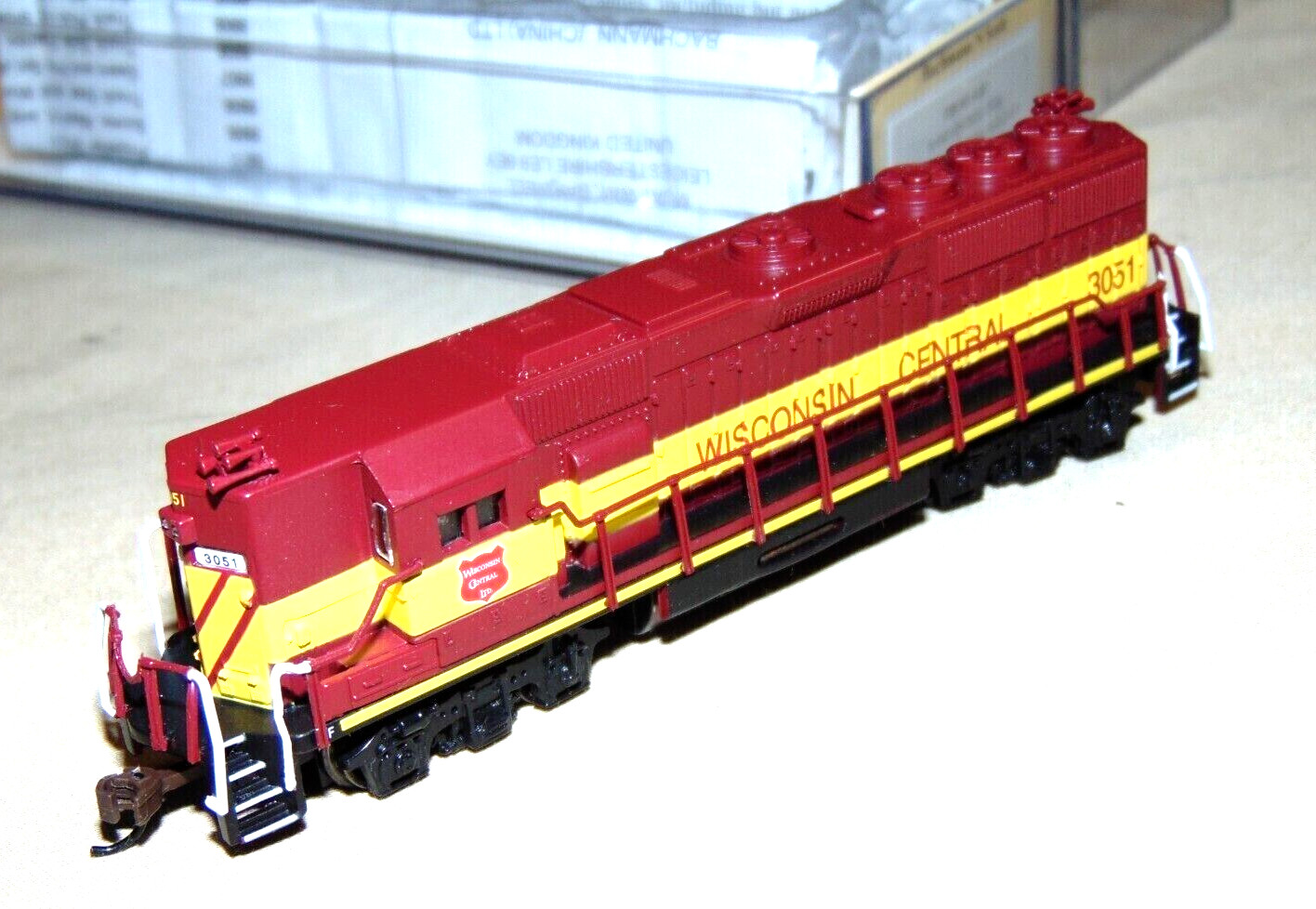 Wisconsin Central, N Scale BACHMANN N 61297 WISCONSIN CENTRAL GP50 DIESEL