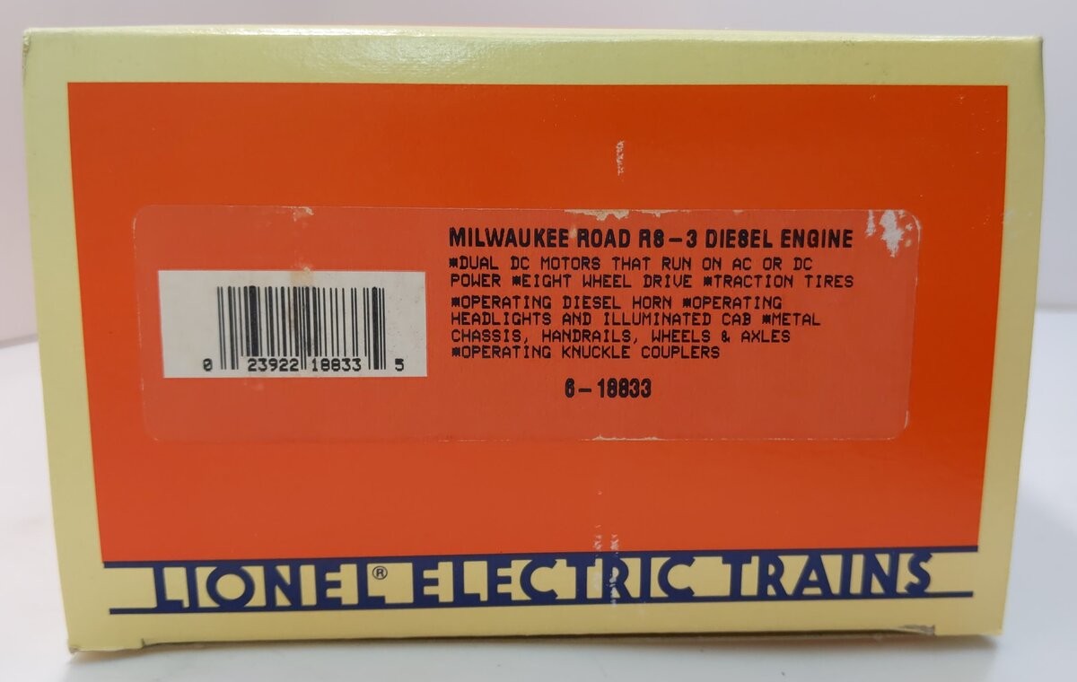 Lionel 6-18833 Milwaukee Road RS-3 Diesel Locomotive #2487 EX/Box