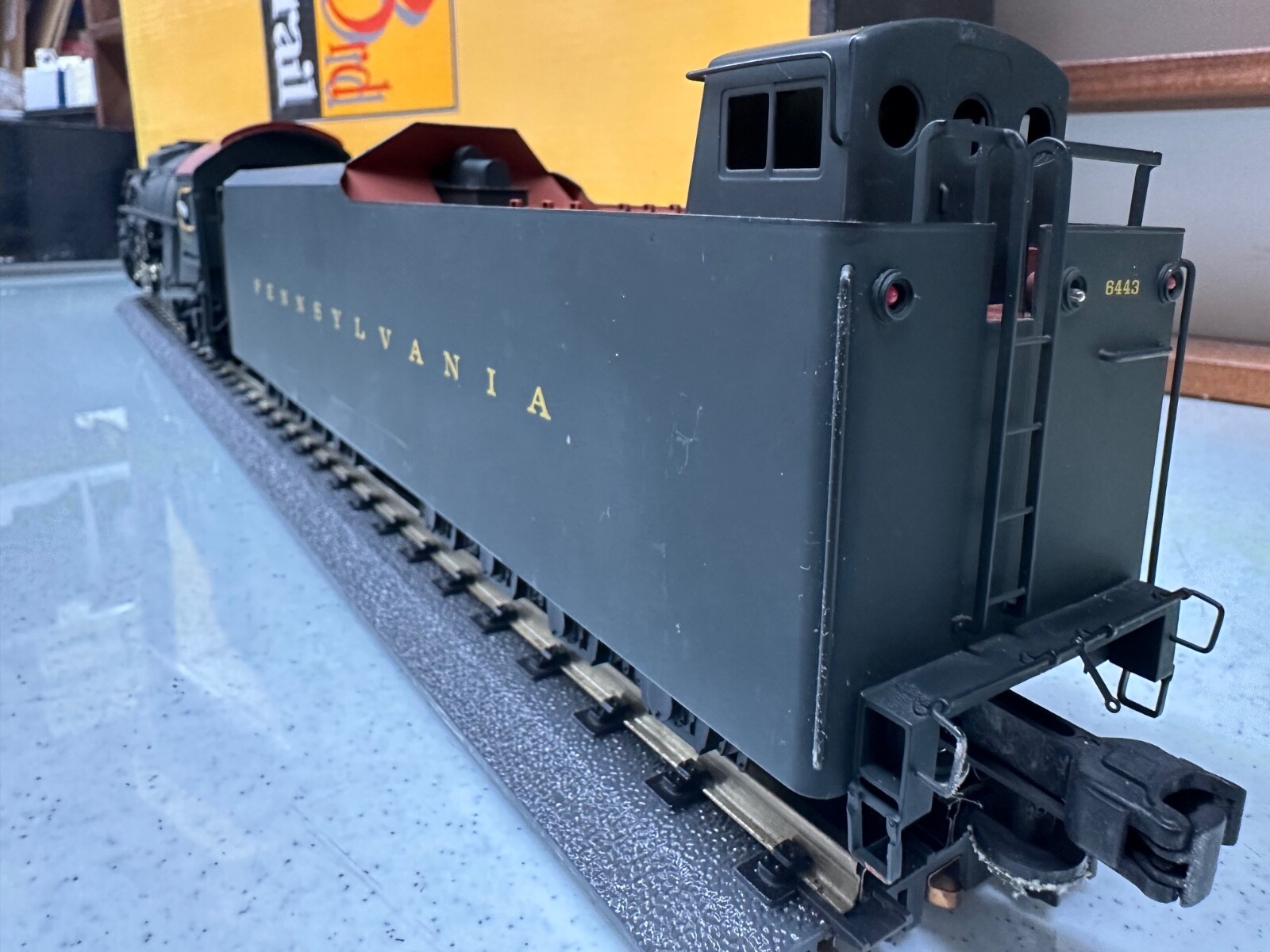 Sunset Pennsylvania Railroad J1a 2-10-4 Steam Locomotive &Tender O 3 Rail LN