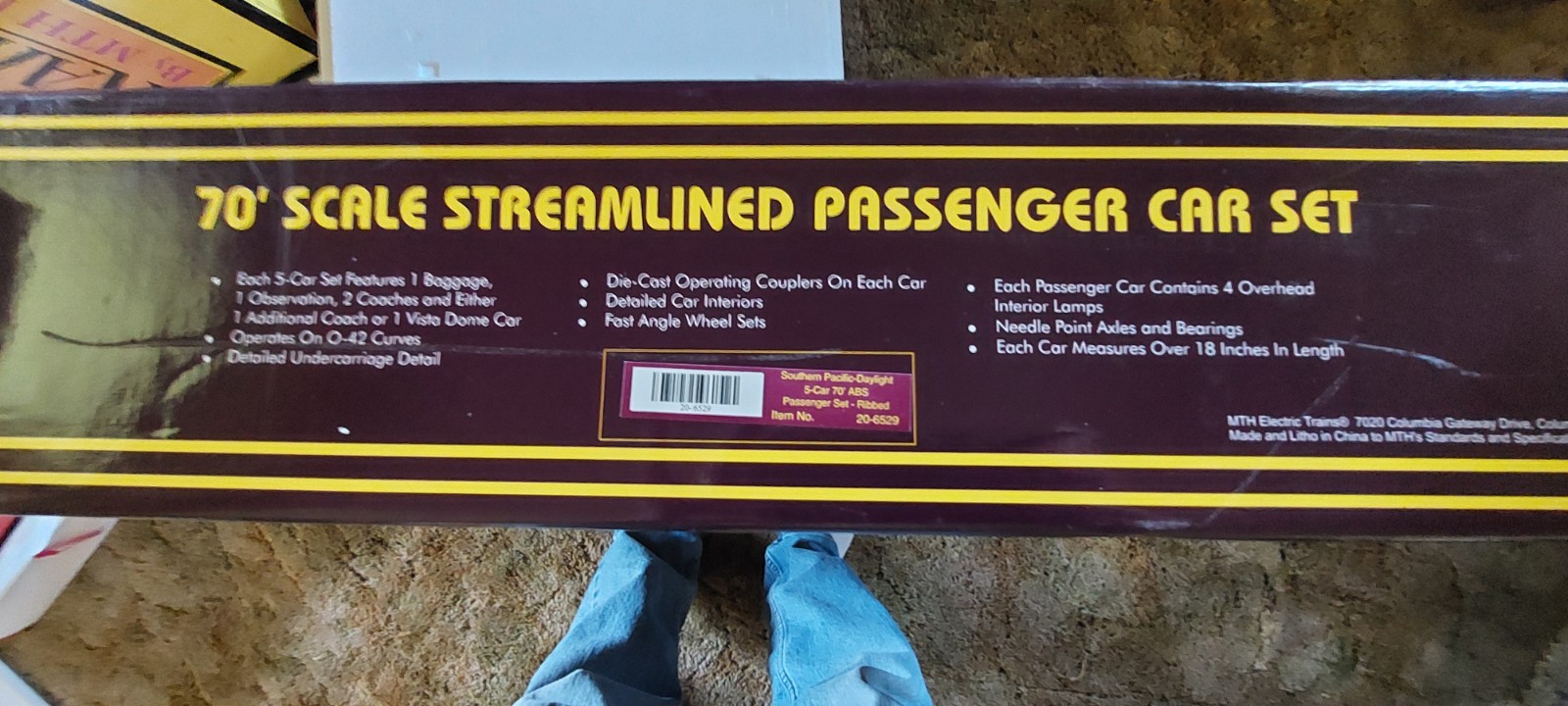 Rail King MTH O Scale Diesel Set And streamlined Passenger Cars With Box’s.