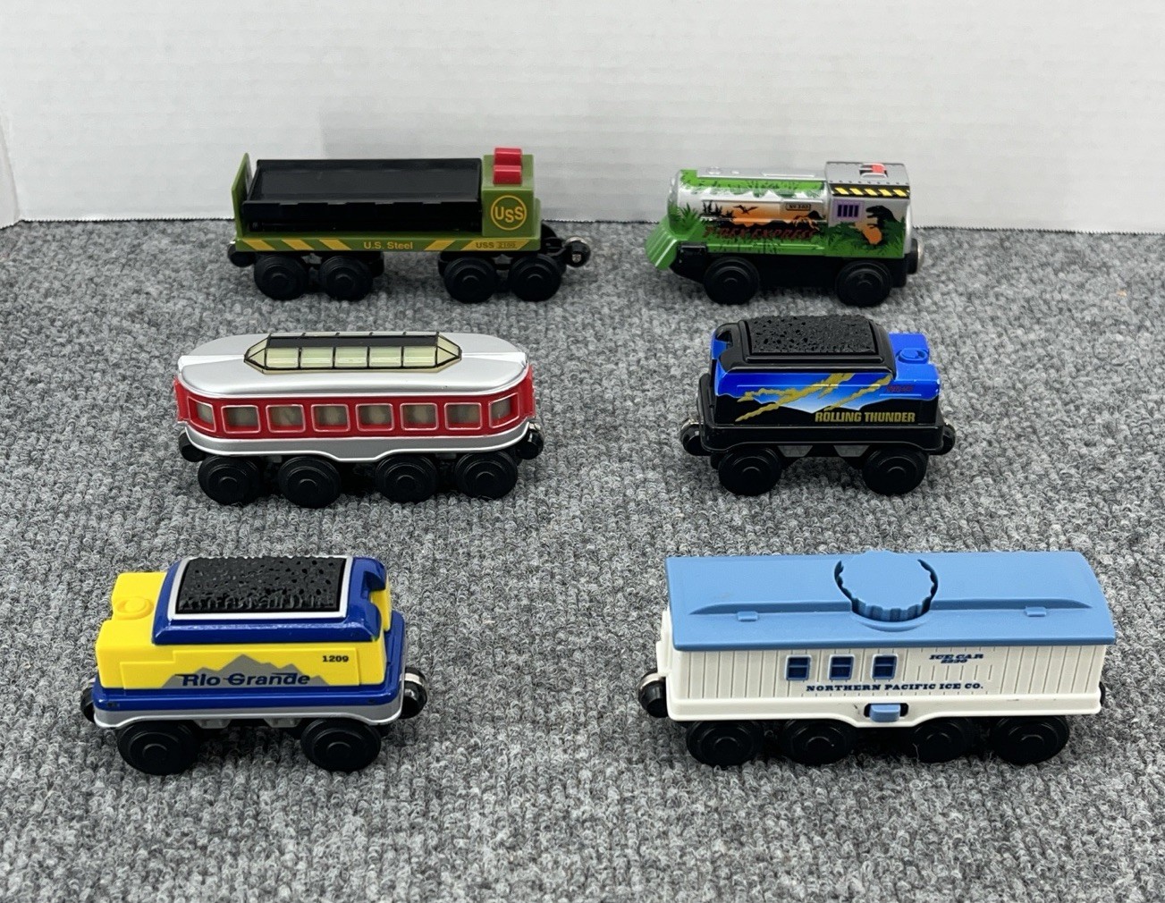 Lionel Toy Trains Lot Magnetic Vintage Dome Engine Rio Grande Northern Pacific