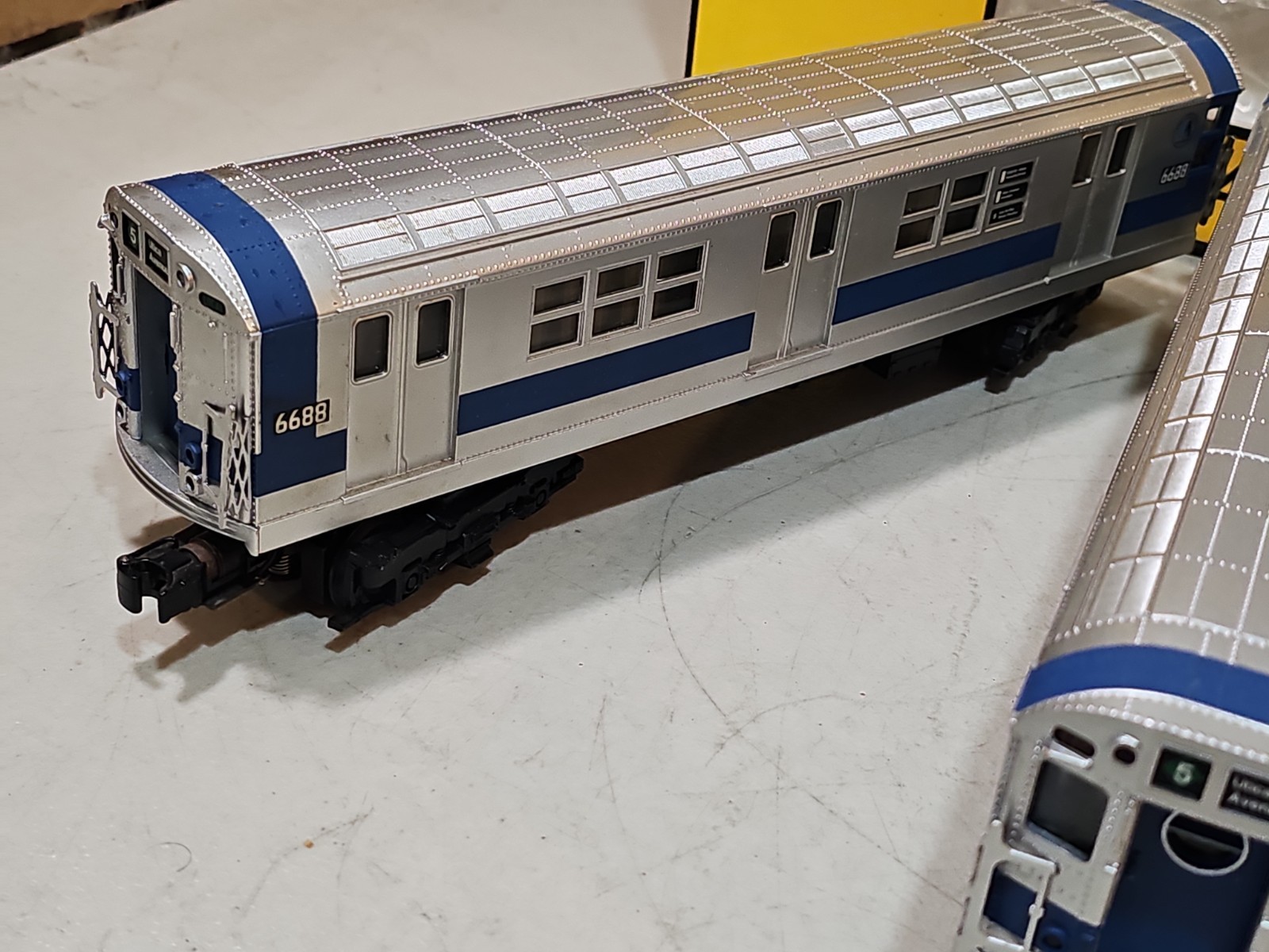 MTH Rail-King O Gauge R-17 NYC Metropolitan 3-Car Subway Set W/Proto Sound MINT!