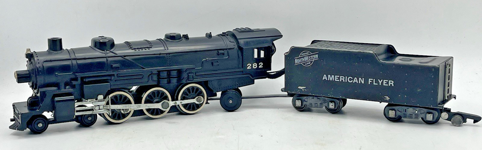 Gilbert American Flyer S Gauge #282 Pacific Loco/Tender Runs Nicely in Exc. Cond