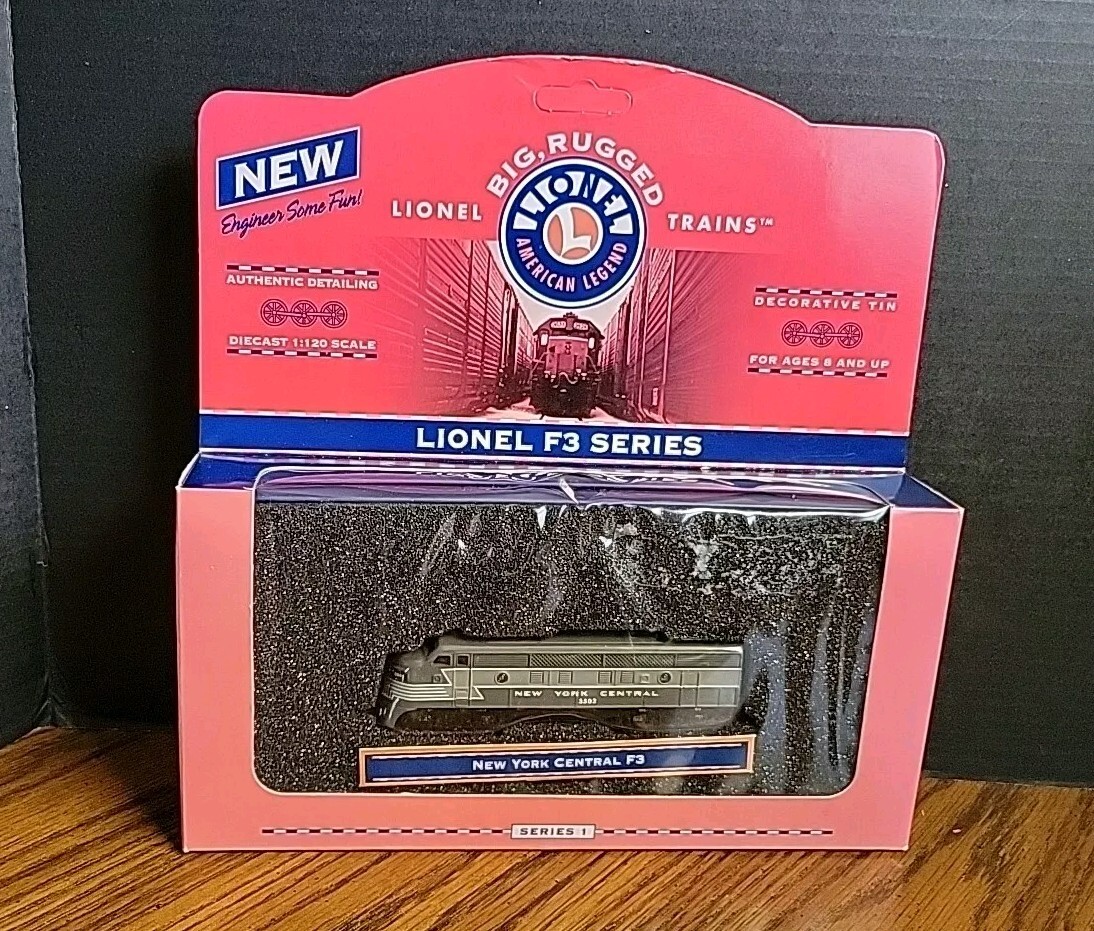 1998 LIONEL F3 SERIES New York Central 3502 1:120 SCALE DIECAST SERIES 1