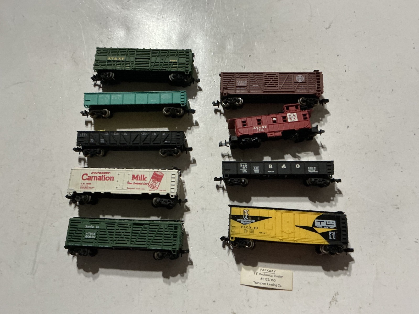 Bachmann/Trix N Gauge : Various Manuf. Freight cars, Engines and Track. Used
