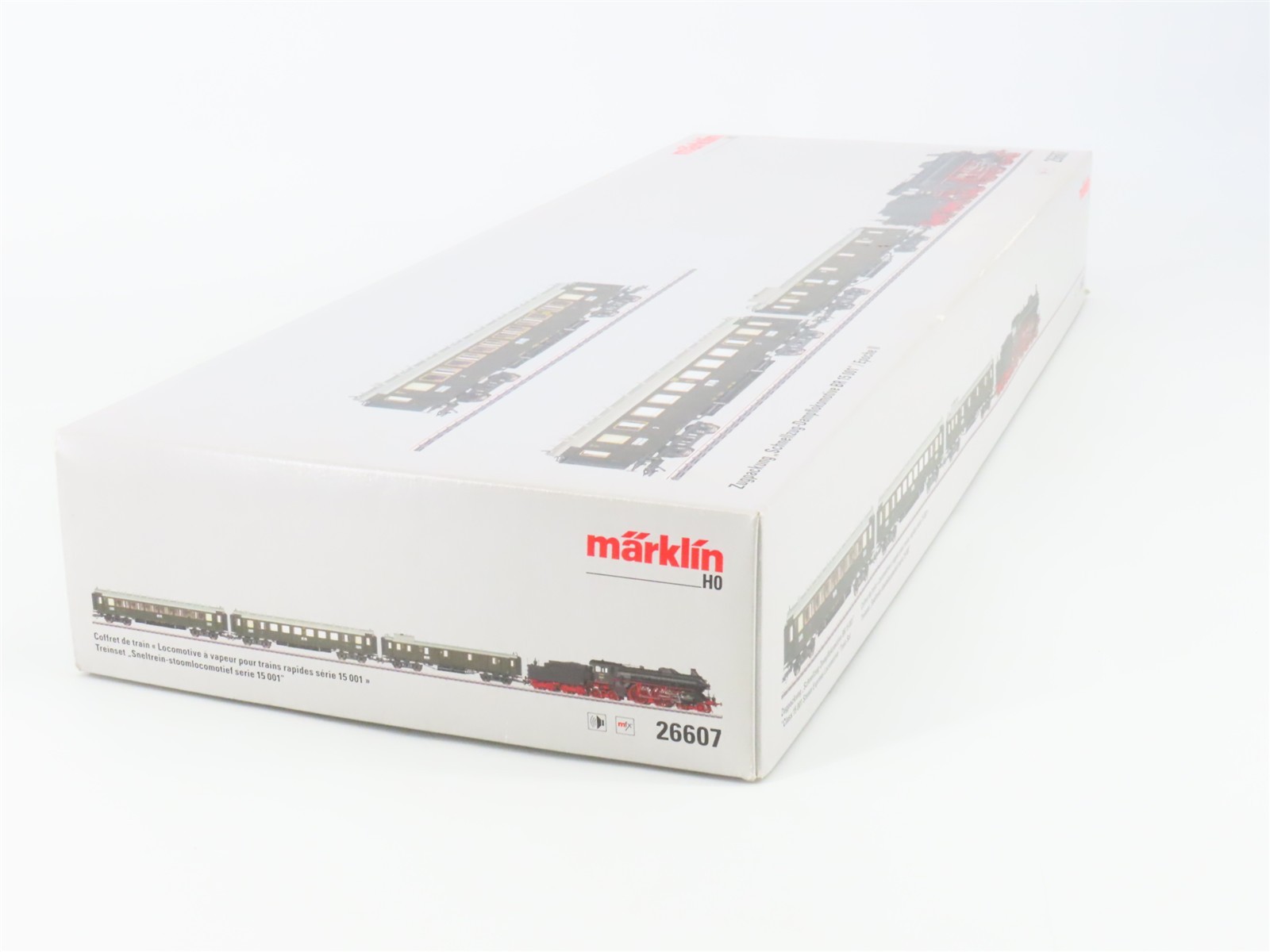 HO 3-Rail AC Marklin Digital 26607 DRG German 4-4-4 BR15 Steam Passenger Set