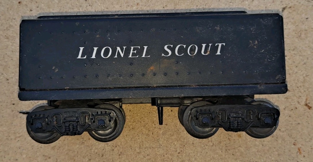 Lionel Vintage. “Scout Tender Train Car”. Metal Used