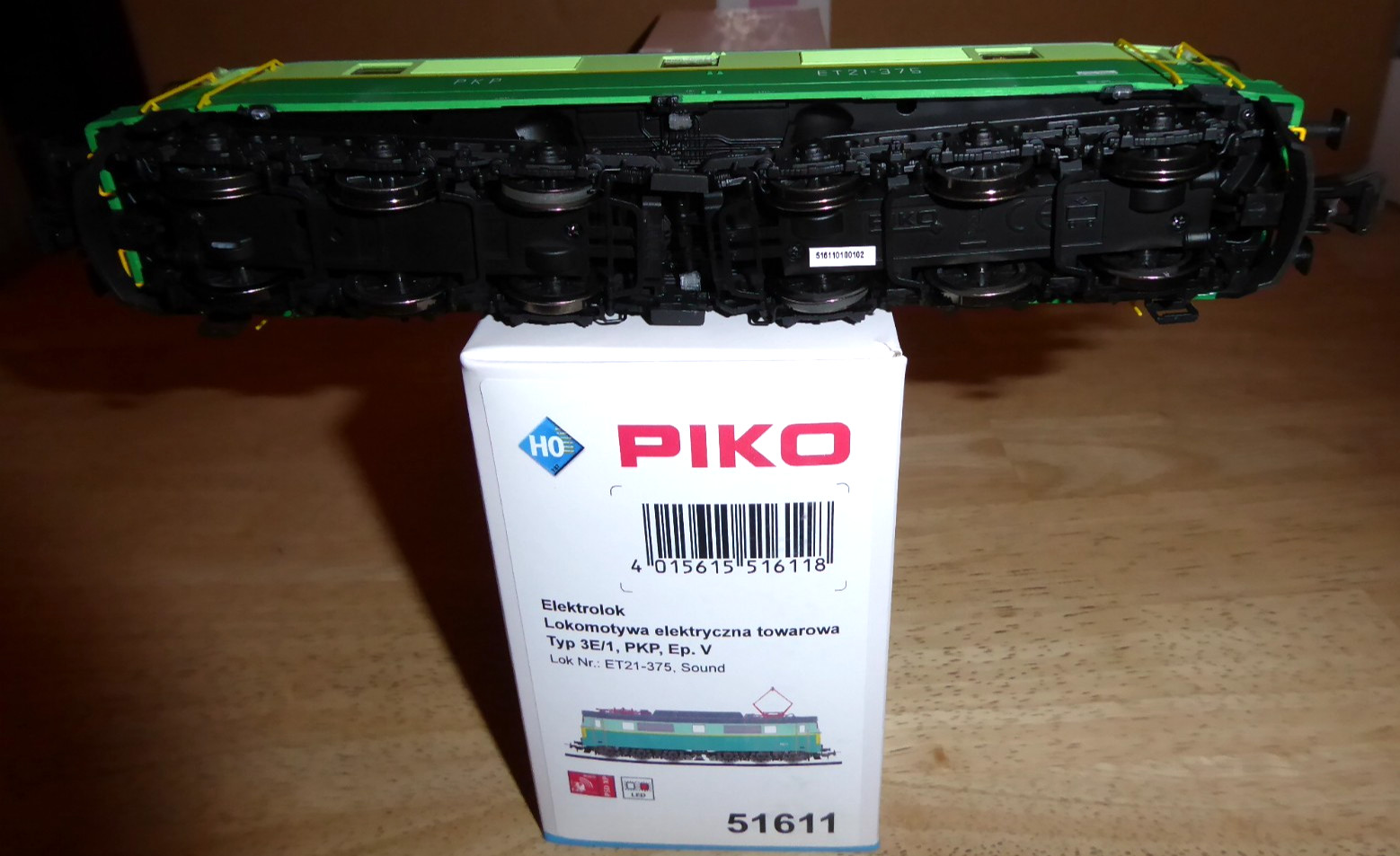 Piko 51611 H0 DCC Sound Locomotive the Pkp Et 21-375 Epoch 4/5 With LED Boxed