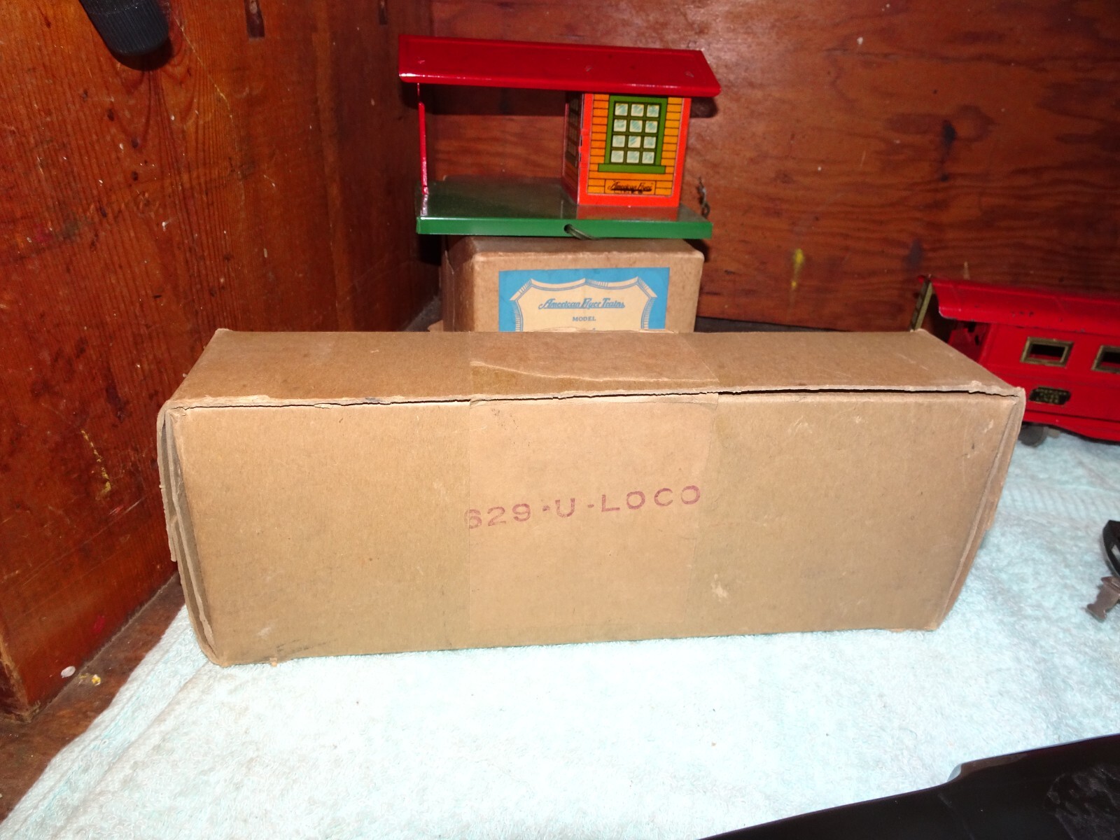 American Flyer Prewar O Gauge Tinplate 629 Torpedo Engine 1134 Tender Set w’ Ac