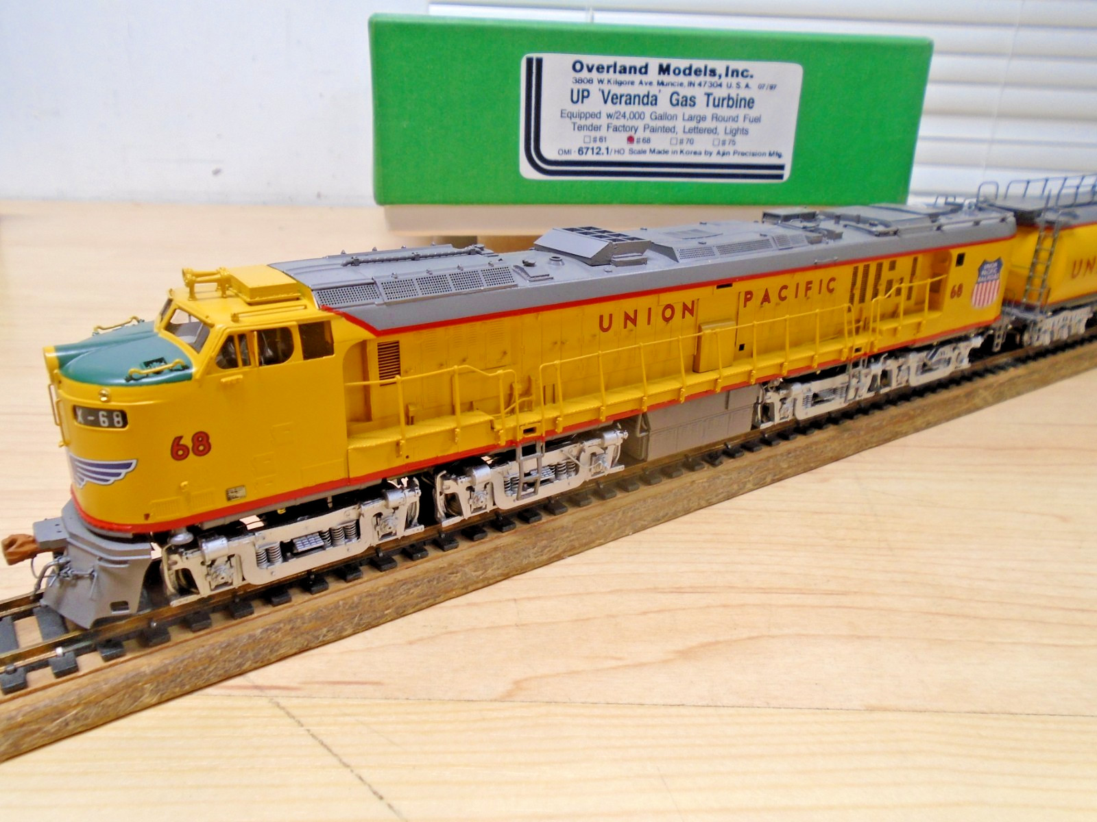 Overland BRASS HO Union Pacific Veranda Gas Turbine Loco & Fuel Tender Runs MIB