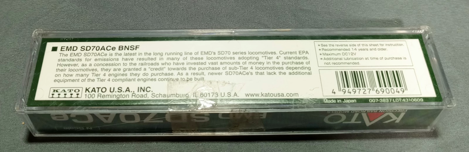Kato EMB SD70ACe Precision Railroad Model